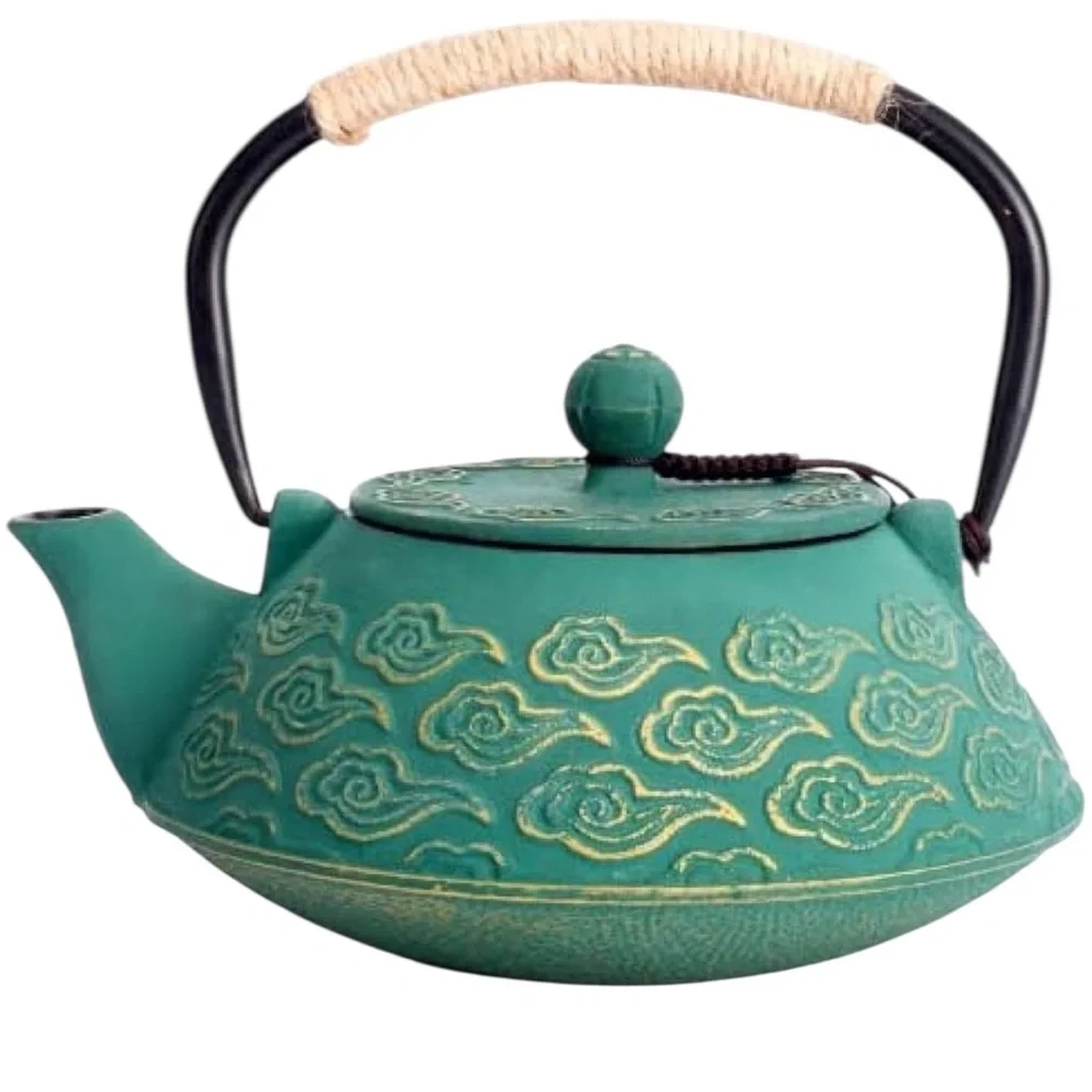 Cast Iron/Japanese Tea Pot With Infuser For Loose Leaf/Green - Picture 8 of 15